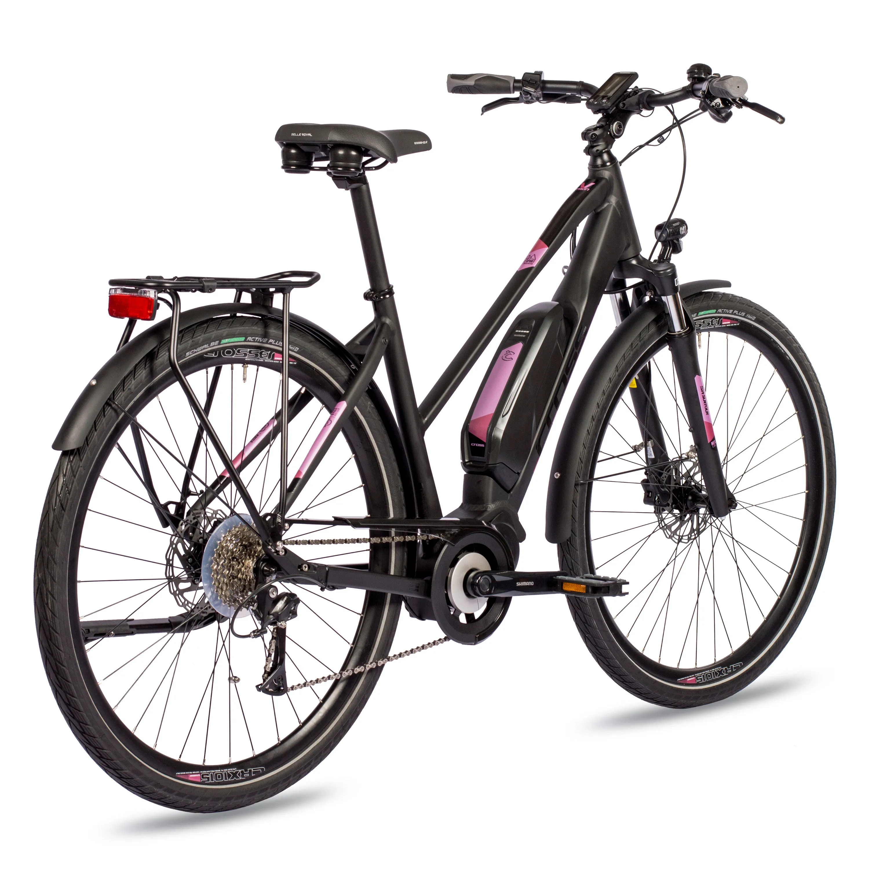 28 Zoll Damen E-Bike Trekking Fahrrad  V-TRON SHIMANO STеPS E-5000 418 Wh 9 x GANG SHIMANO RD-T3000