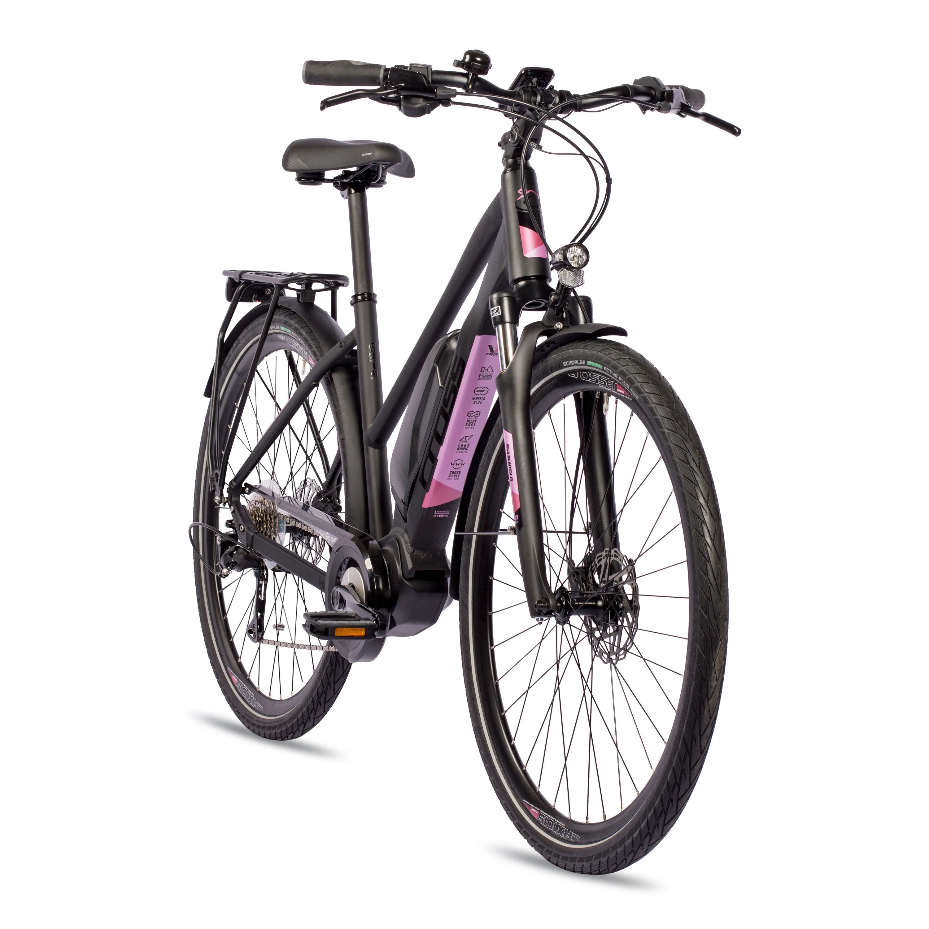 28 Zoll Damen E-Bike Trekking Fahrrad  V-TRON SHIMANO STеPS E-5000 418 Wh 9 x GANG SHIMANO RD-T3000