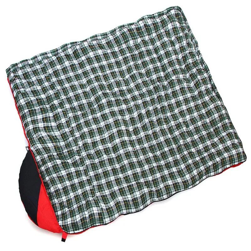 3 Season Durable Waterproof Sleeping Bag With Flannel Inner Lining