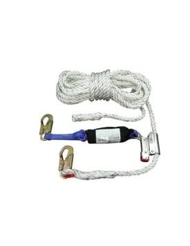 30 or 50 ft. Lifeline with Rope Grab and 2 ft. Energy Absorber - Construction Plus