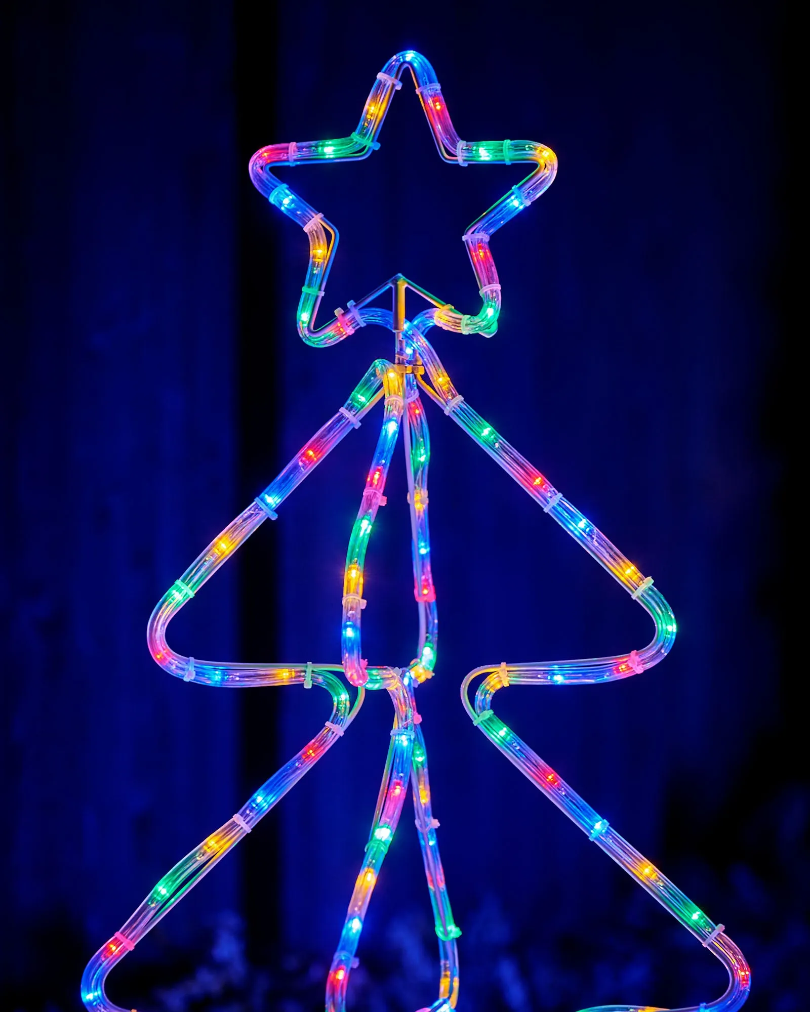 3D Christmas Tree Rope Light Silhouette, 80 cm