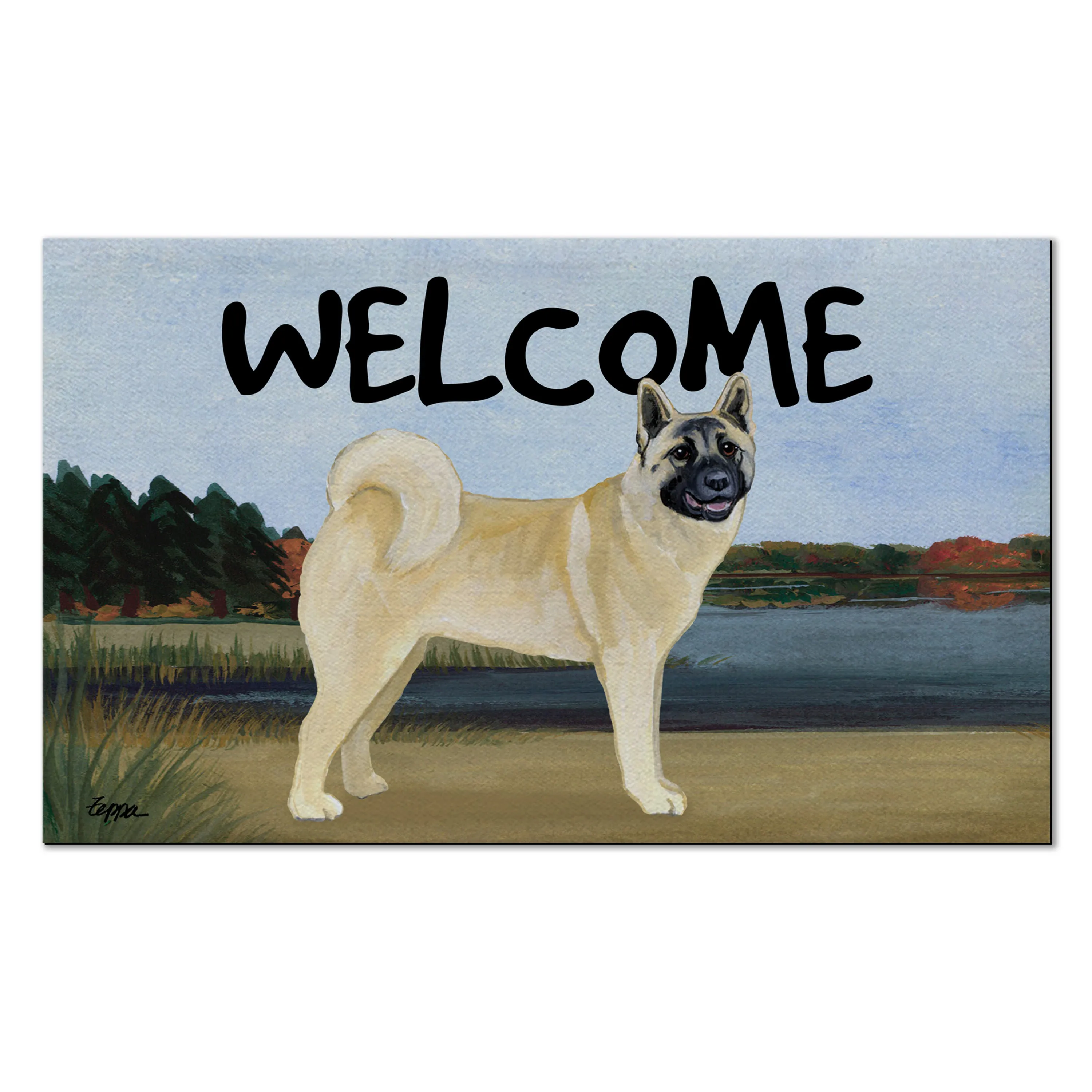 Akita Welcome Mat