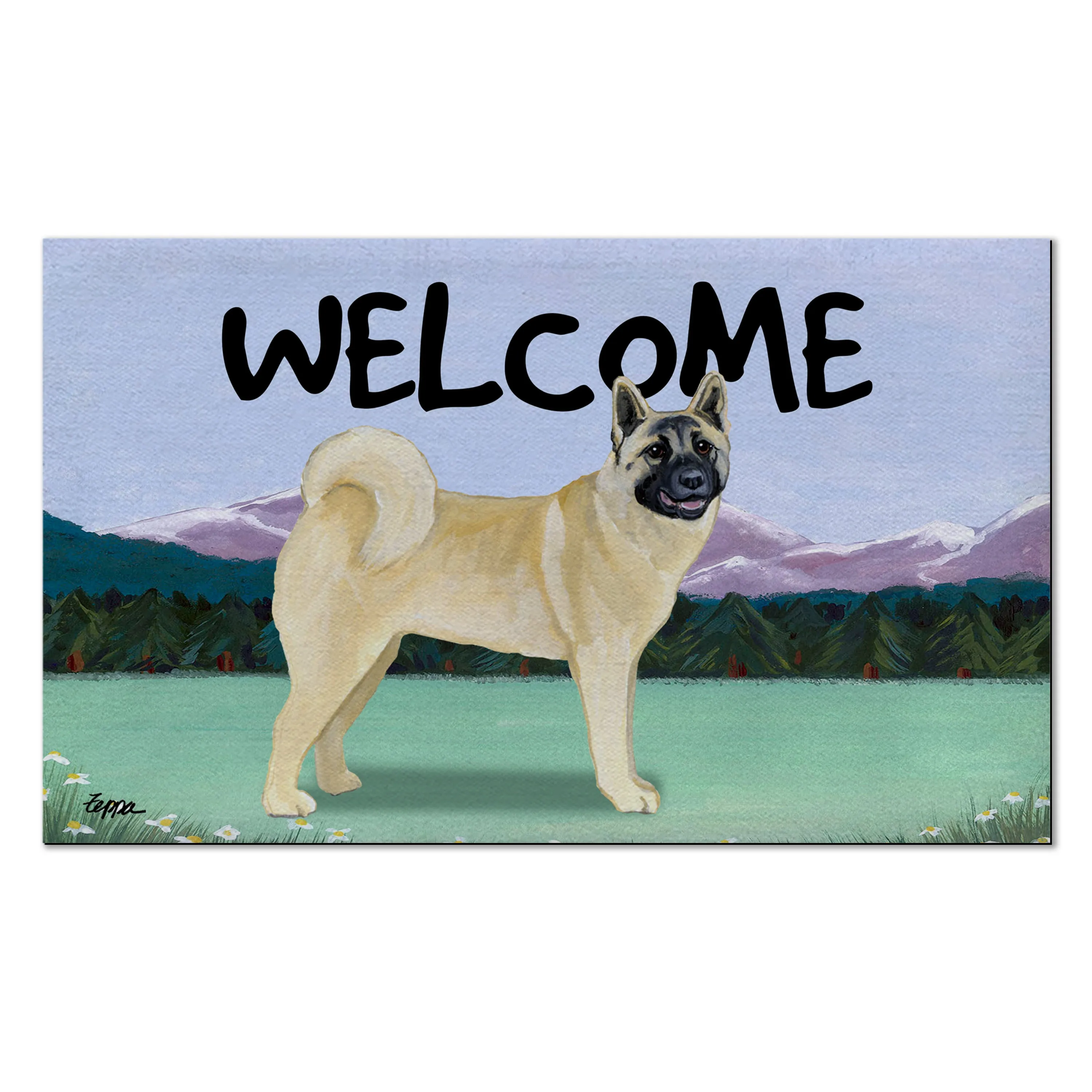 Akita Welcome Mat