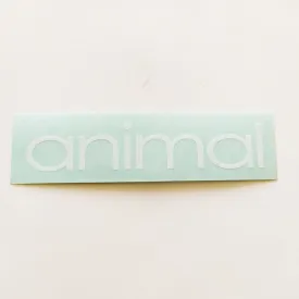 Animal Bikes BMX Sticker / Decal - 10 cm across approx - White / Clear