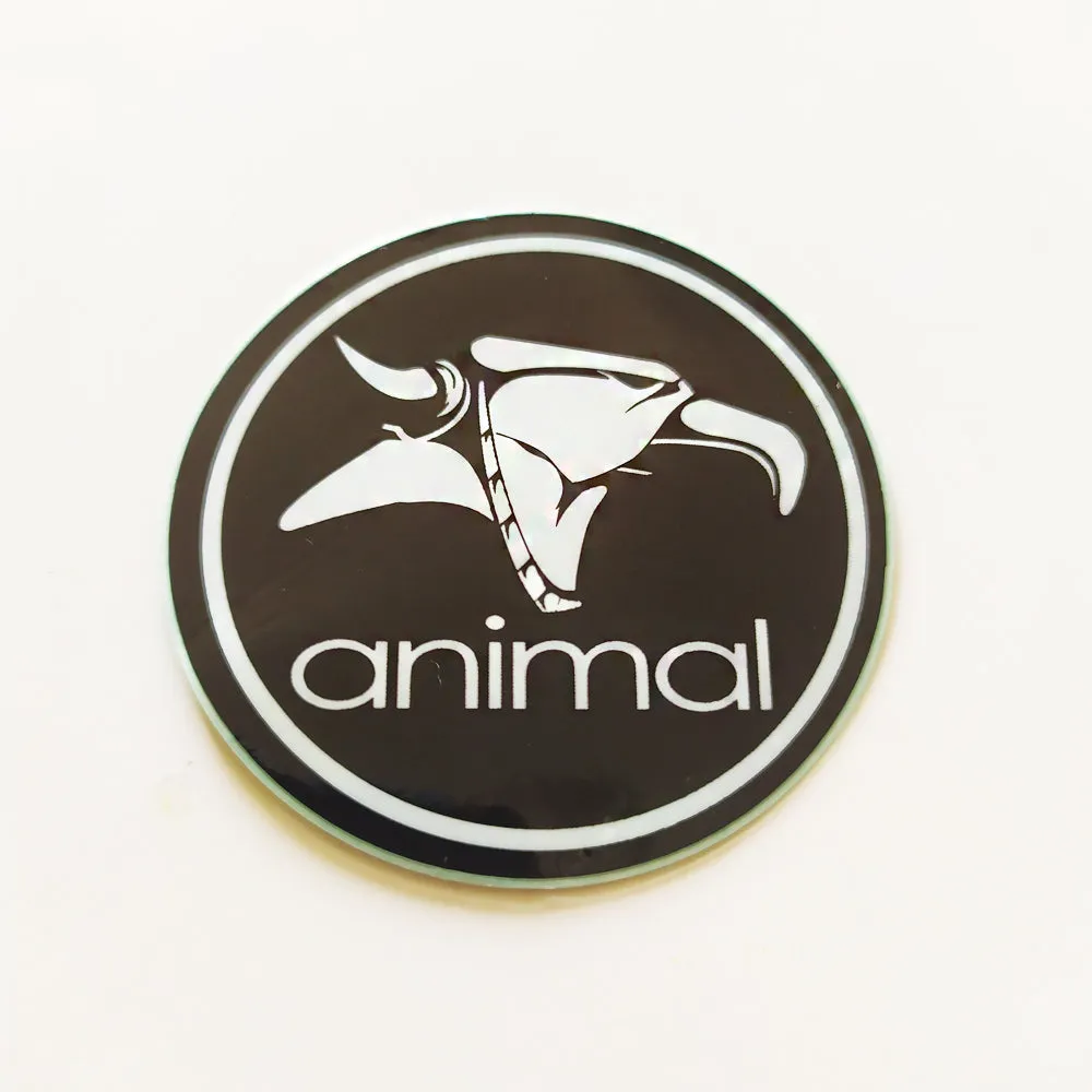 Animal Bikes BMX Sticker / Decal - 5 cm across approx - Black