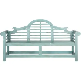 Arched Garden Bench in Beach House Blue