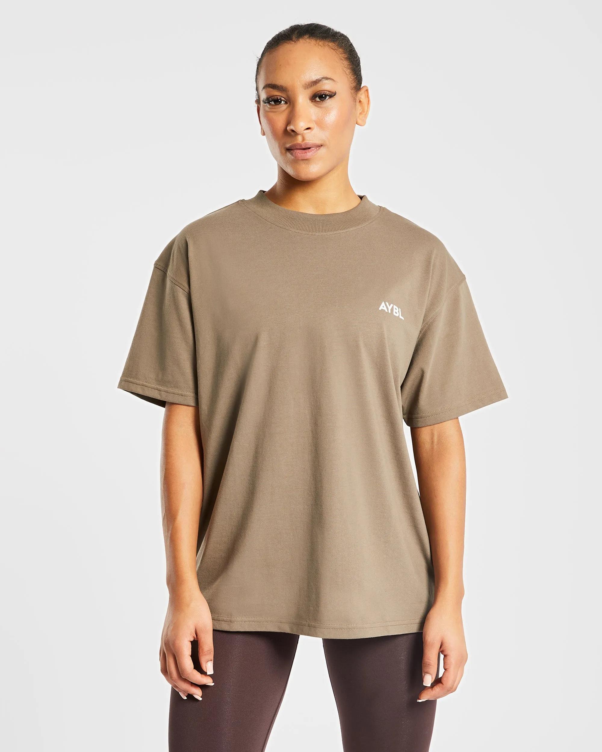 AYBL Club Oversized T Shirt - Brown