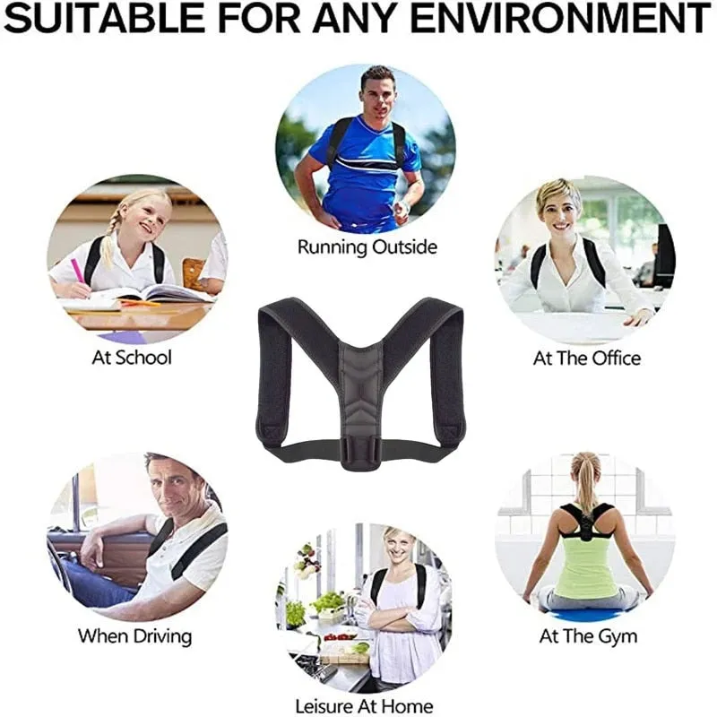 Back Posture Corrector Belt Adjustable Medical Clavicle Spine Shoulder Lumbar Posture Correction