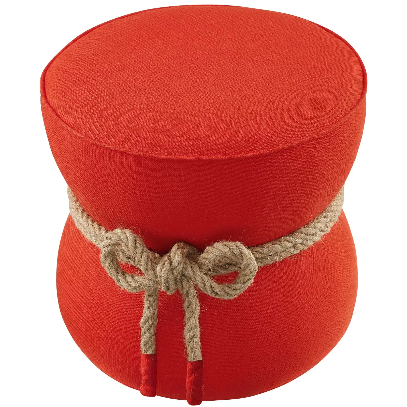 Beat Nautical Rope Upholstered Fabric Ottoman by Modway