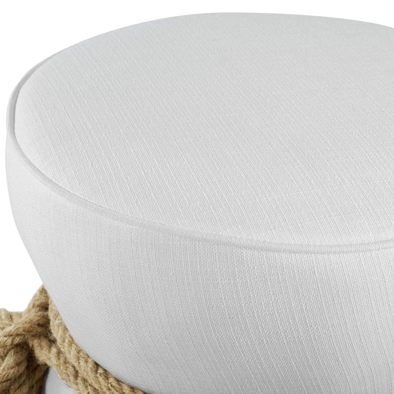 Beat Nautical Rope Upholstered Fabric Ottoman by Modway