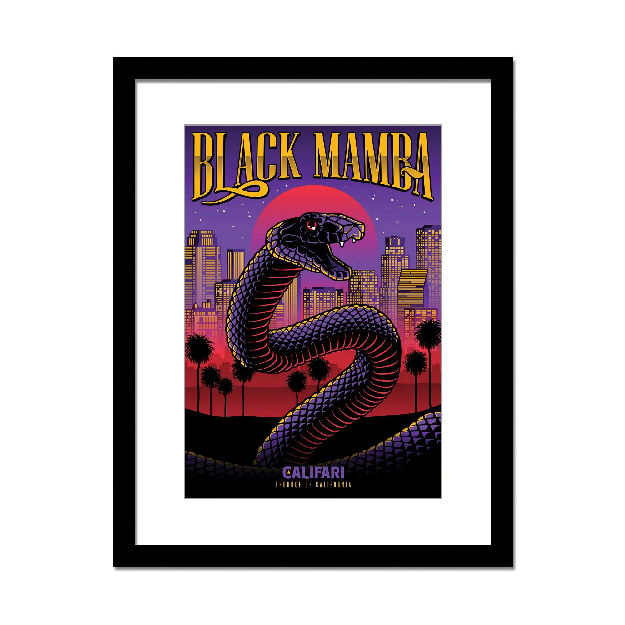 Black Mamba 13 x 19 Lithograph Poster