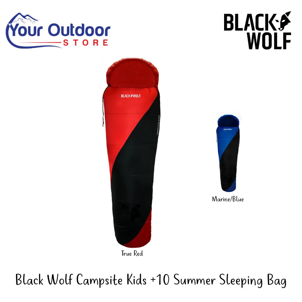 Black Wolf Campsite Kids  10 Summer Sleeping Bag