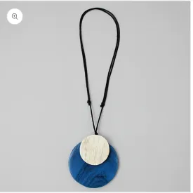 Blue Whitney Pendant Necklace: Sylca