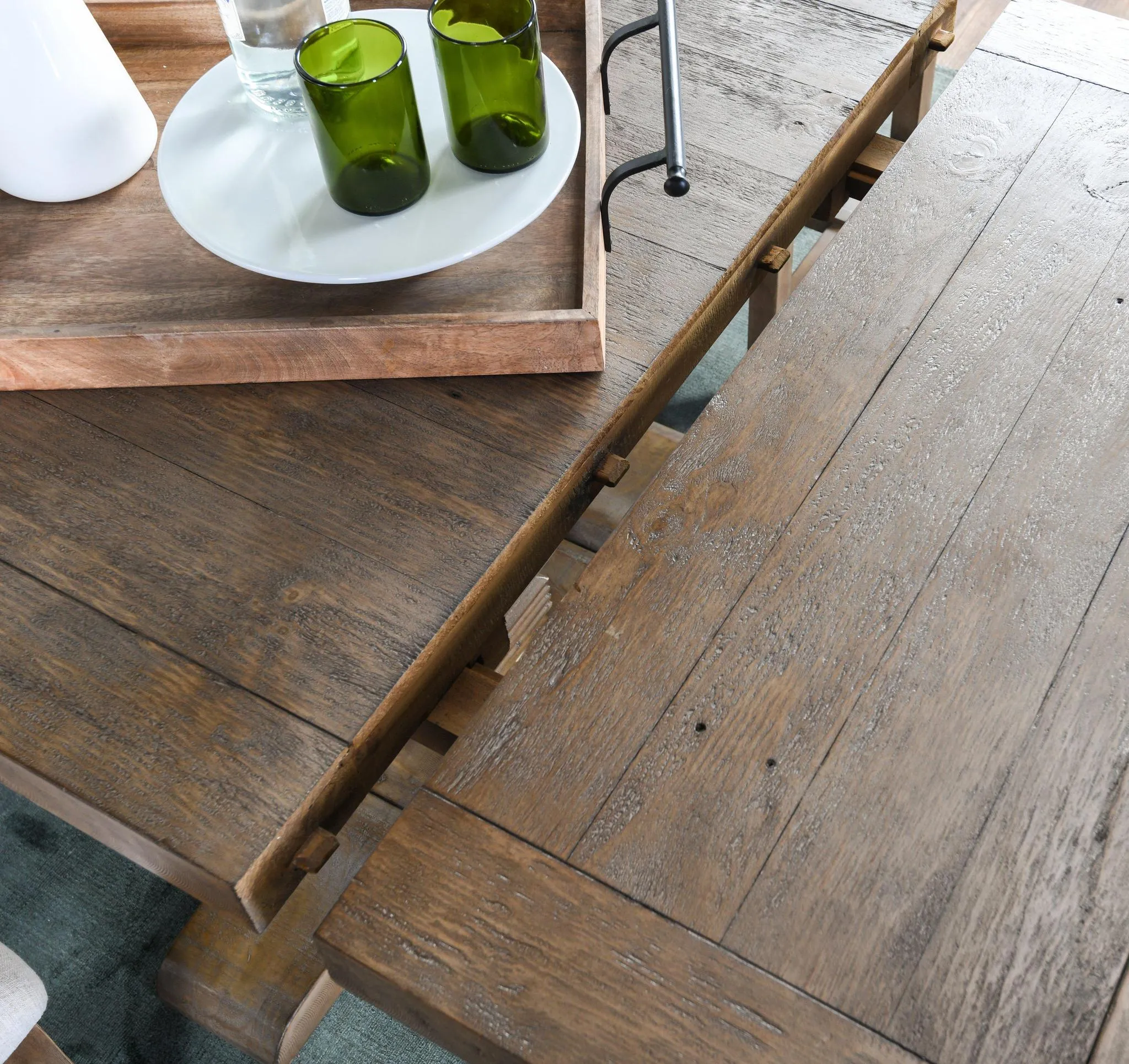 Caleb Reclaimed Extension (84-114") Dining Table