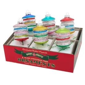 CHRISTMAS CONFETTI 6 COUNT 3.25" LANTERNS