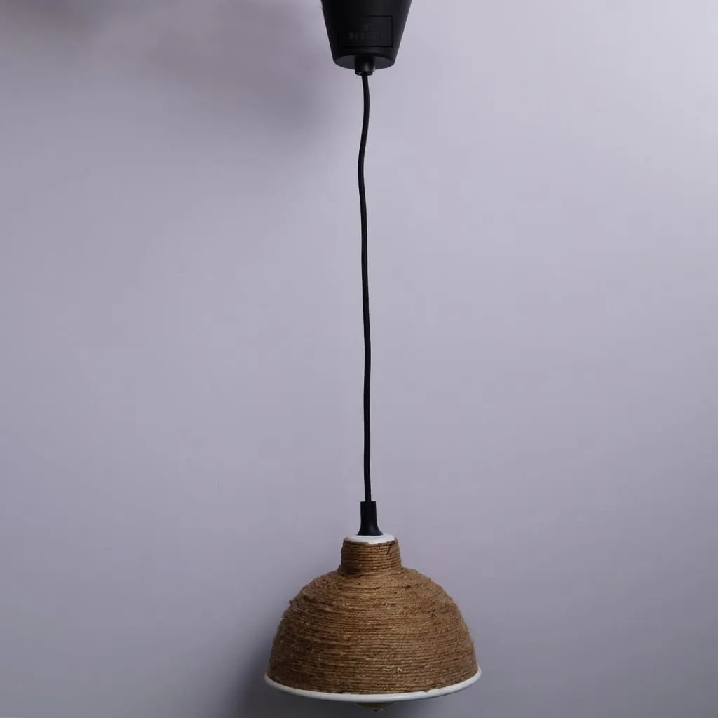 Clh140 Modern Rope Industrial Style White Lamp Shade Pendant Lighting