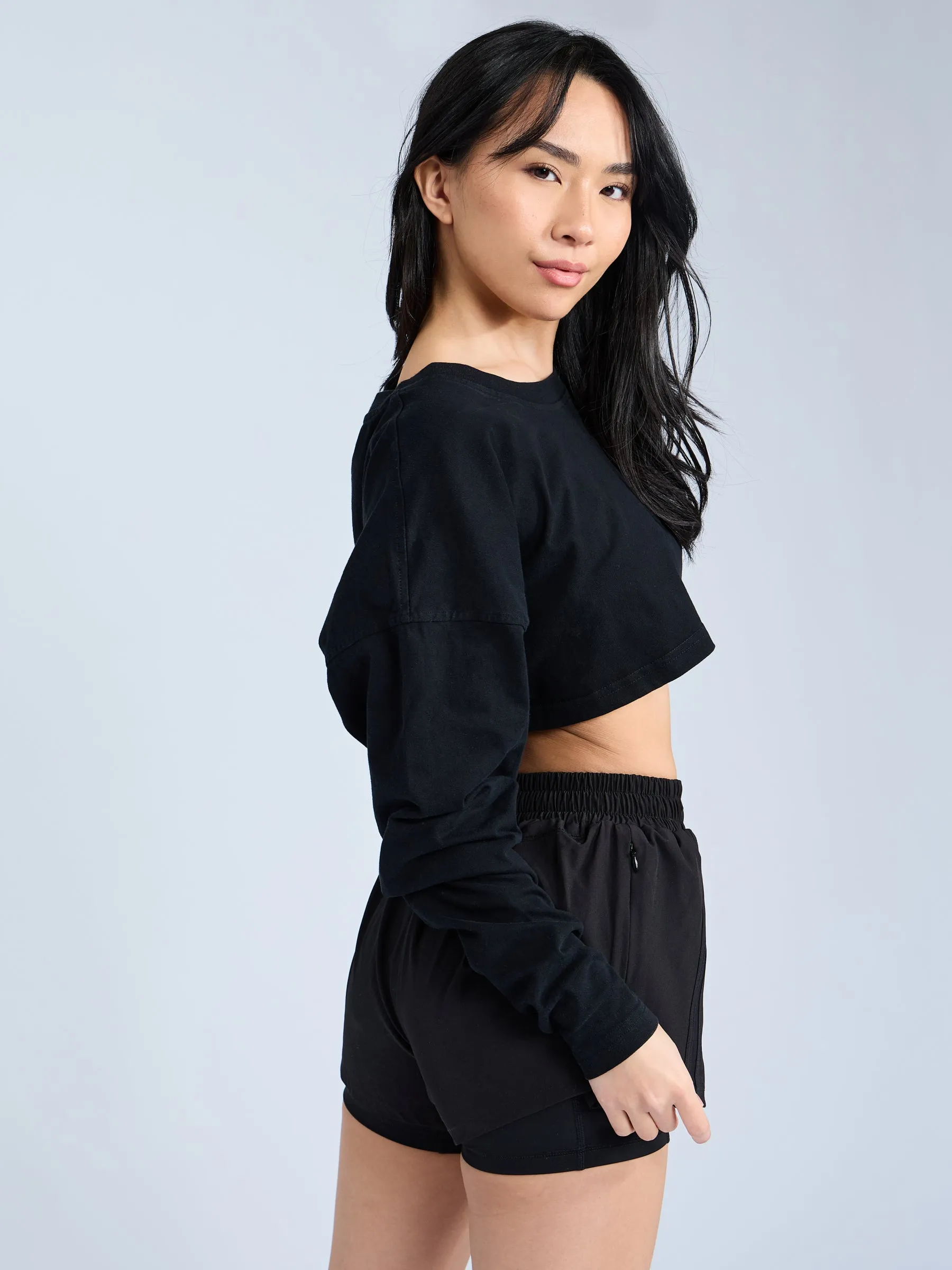 Cool Girl Crop - Onyx Black