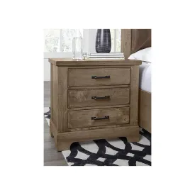 Cool Rustic 3 Drawer Nightstand