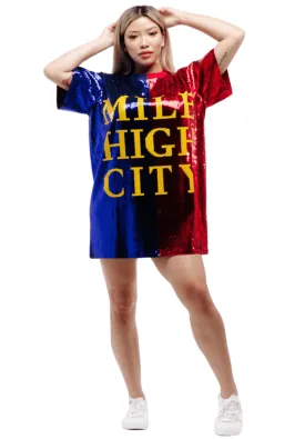 Denver Basketball Sequin Dress