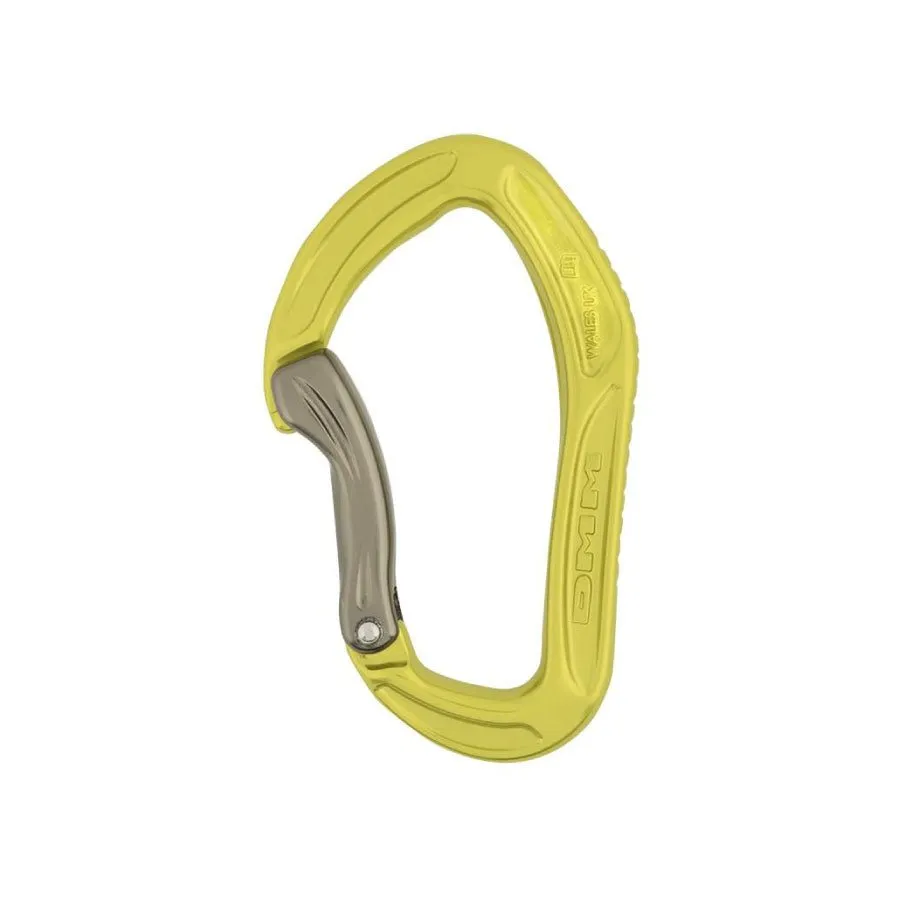 DMM Alpha Sport Bent Gate Carabiner - Lime/Titanium