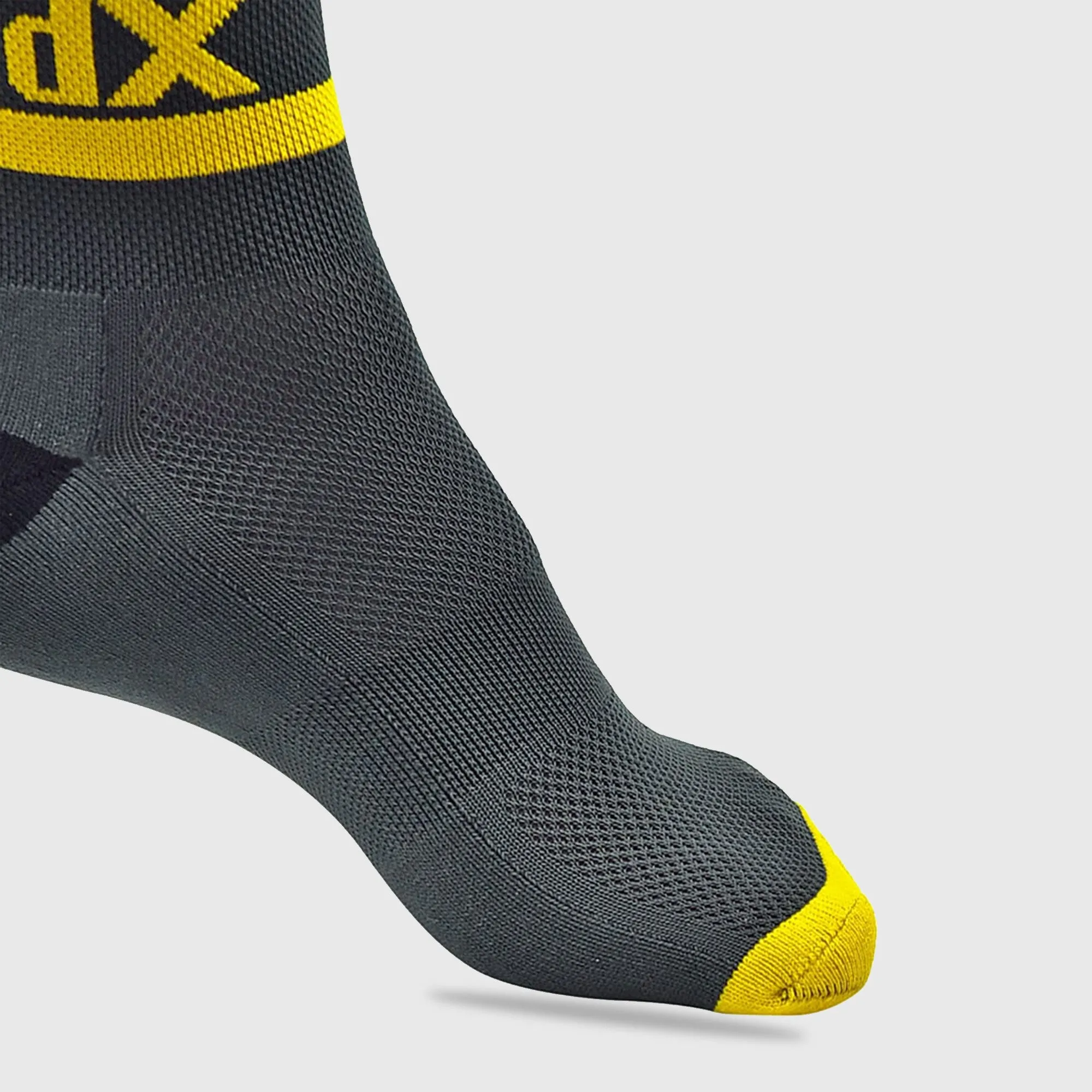 Fdx Grey Compression Socks for Cycling & Running