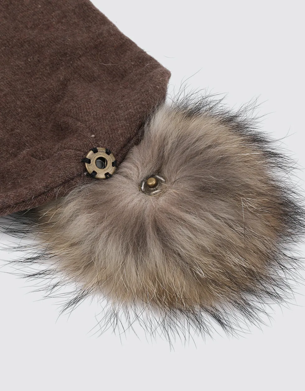 Fur Top Beanie Hat