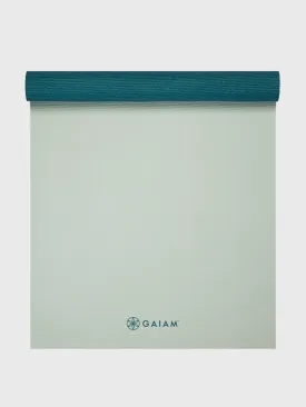 Gaiam Deep Reversible 2 Colour Yoga Mat 4mm - Jade/Icicle