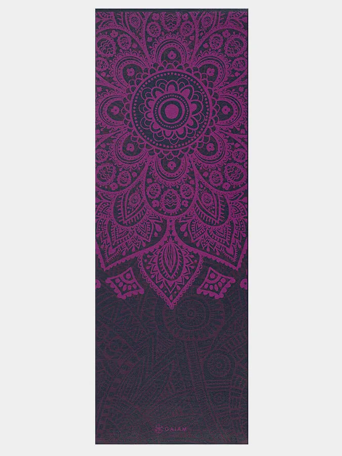 Gaiam Plum Sundial Yoga Mat 6mm