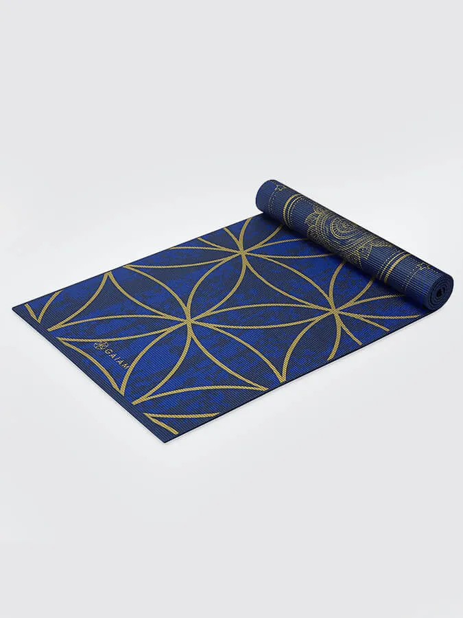 Gaiam Reversible Metallic Sun & Moon Yoga Mat 6mm