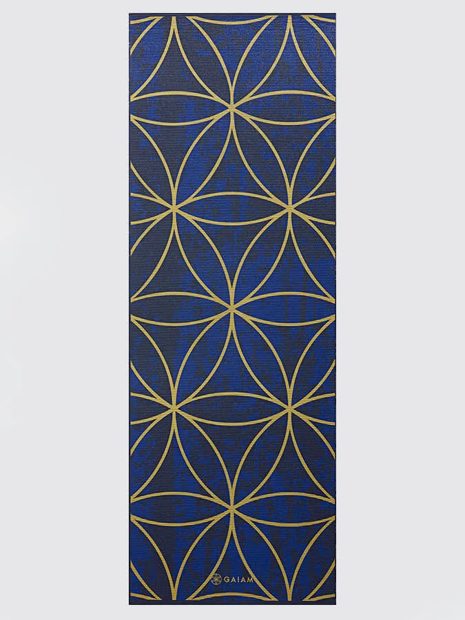 Gaiam Reversible Metallic Sun & Moon Yoga Mat 6mm