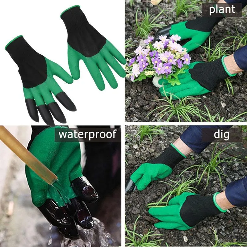 Garden Gloves Puncture Resistant Latex, Claws for Digging and Planting