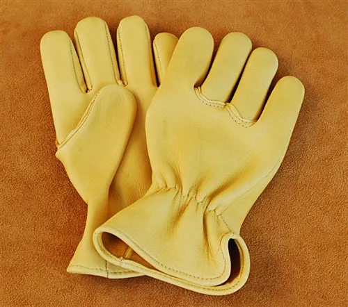 Geier Gloves 411 Elkskin Leather Medium Weight Driving Gloves (Made in USA)