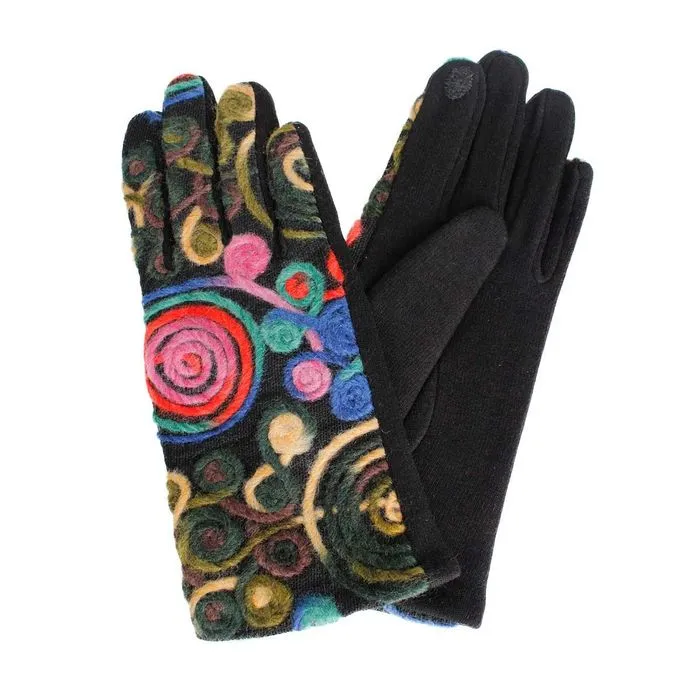 Gloves Multi Color Yarn Winter Gloves for Women