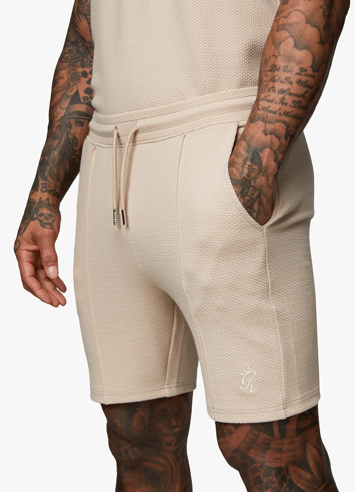 Gym King Signature Texture Short - Stone