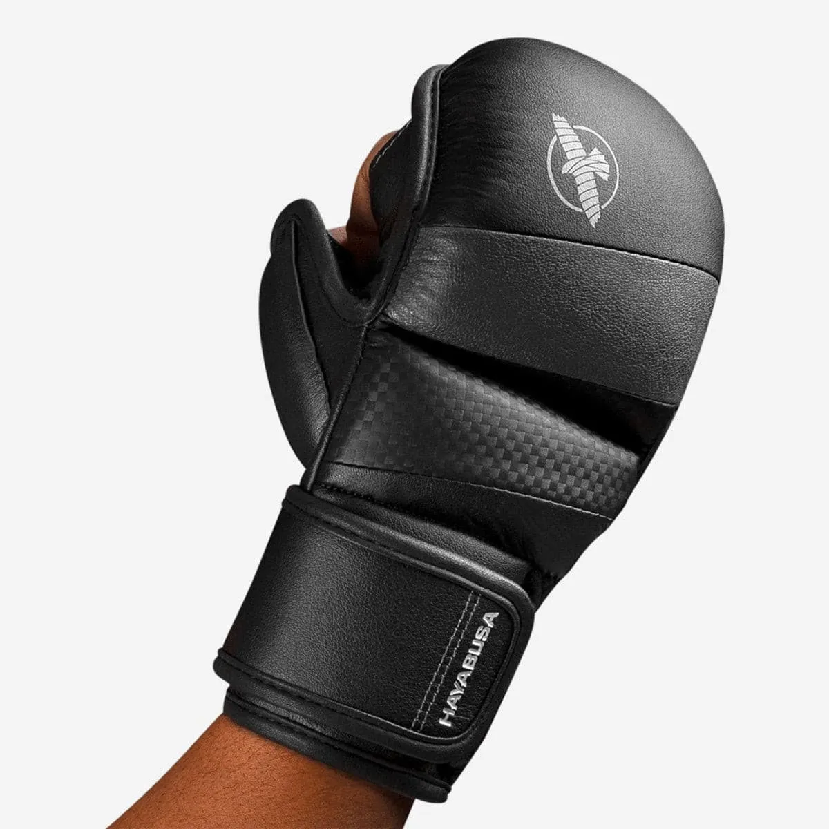 HAYABUSA T3 7oz HYBRID GLOVES - BLACK/GREY