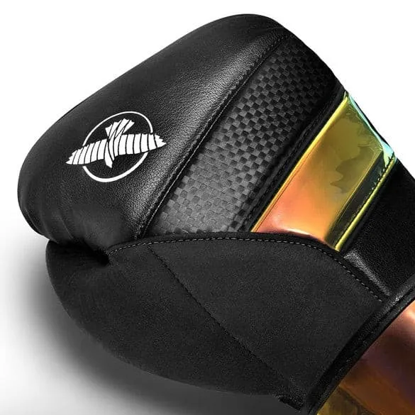 HAYABUSA T3 BOXING GLOVES - BLACK/IRIDESCENT