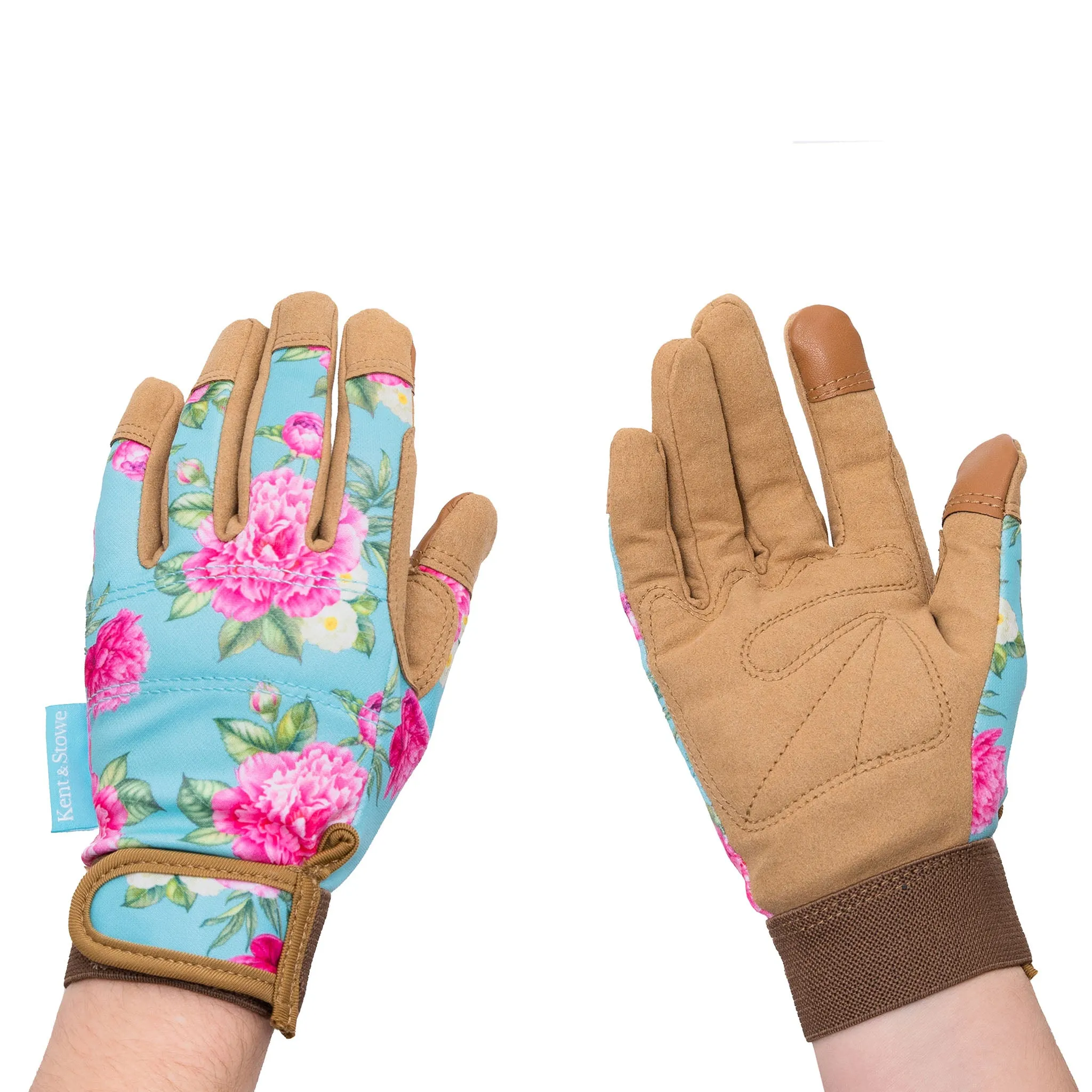 Kent & Stowe Aqua Peony Premium Comfort Gloves