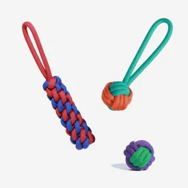 Knots Rope Dog Toy Set - Color Clash