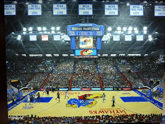 KU Basketball Limited Edition Print, Sports pictures