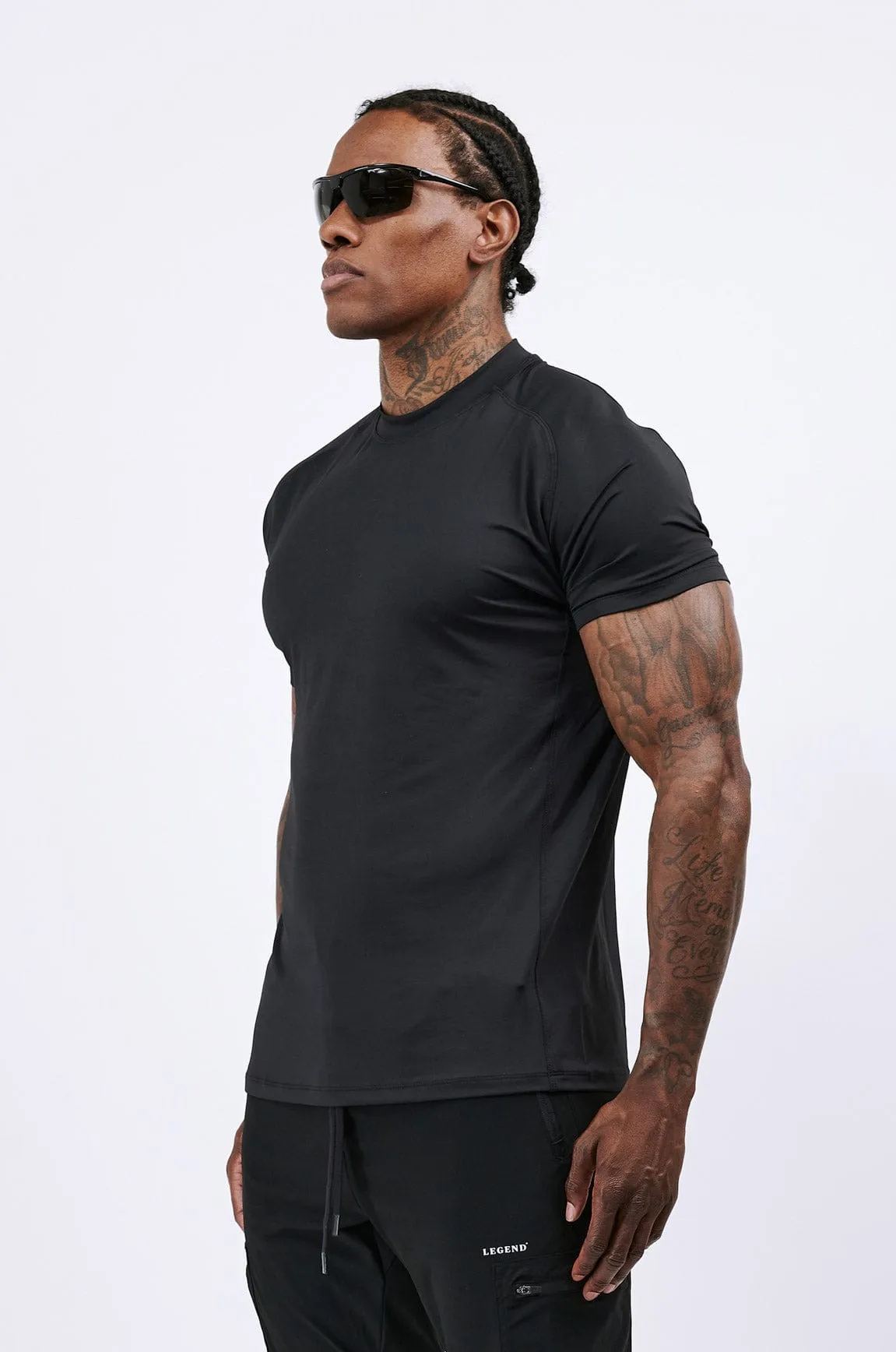 LEGEND ACTIVE T-SHIRT - BLACK