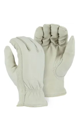 Majestic Gloves 1511 Pile Lined Winter Cowhide Leather Driving Gloves (Dozen)