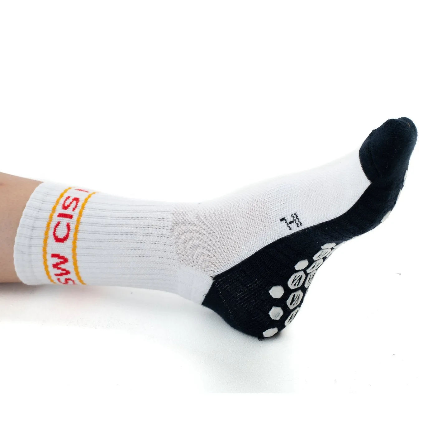 NSW CIS Tech Grip Crew Sock - White