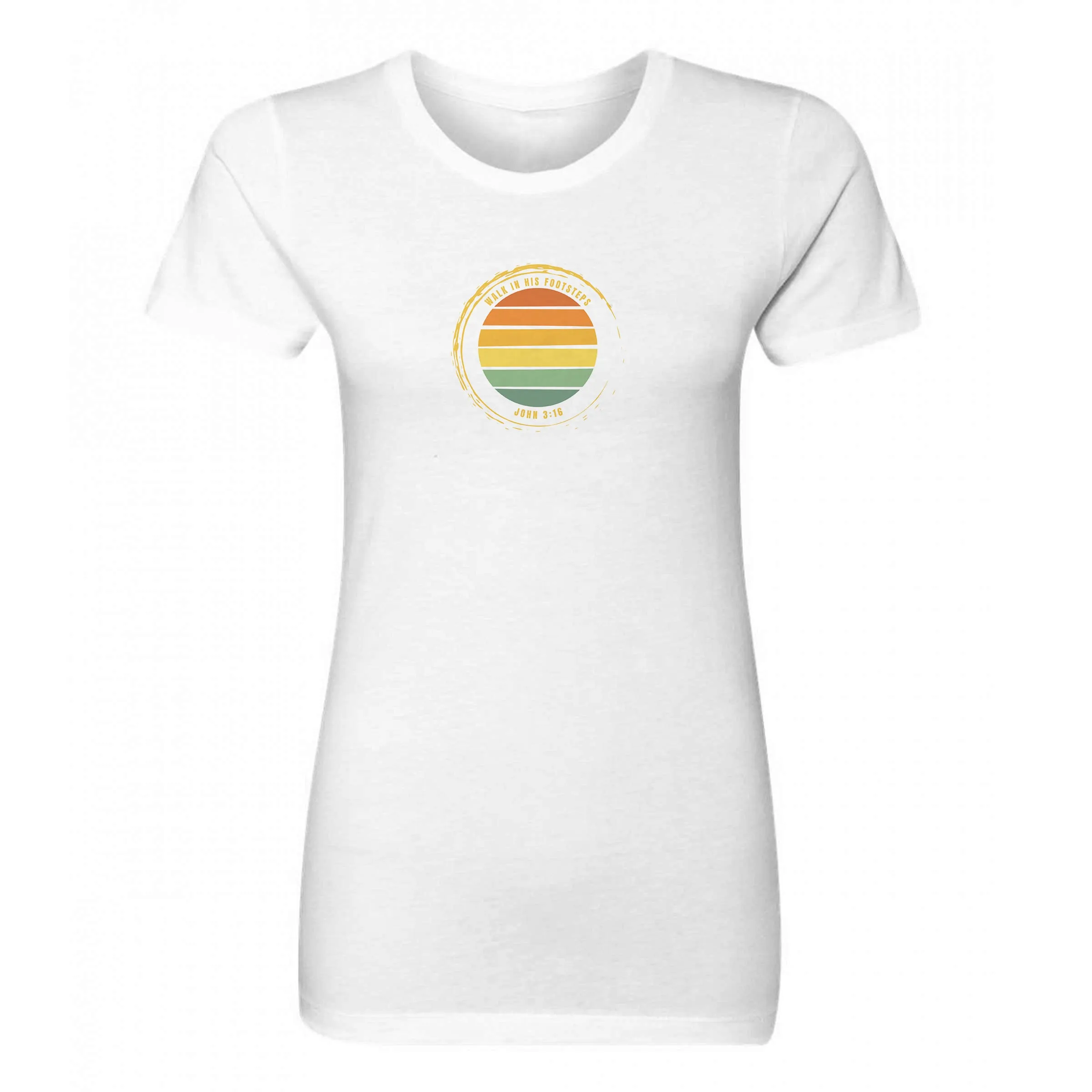 Orange Sunset Womens Christian Tee