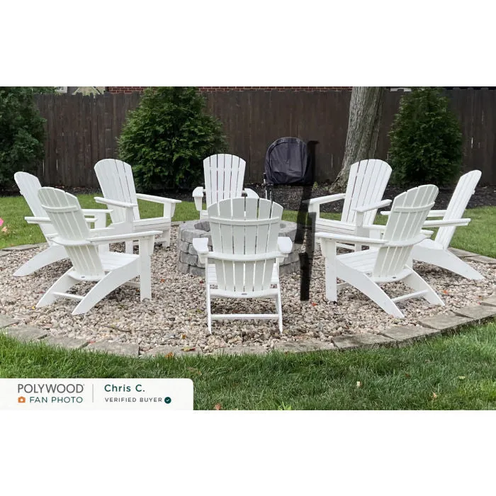 POLYWOOD Nautical Curveback Adirondack Chair