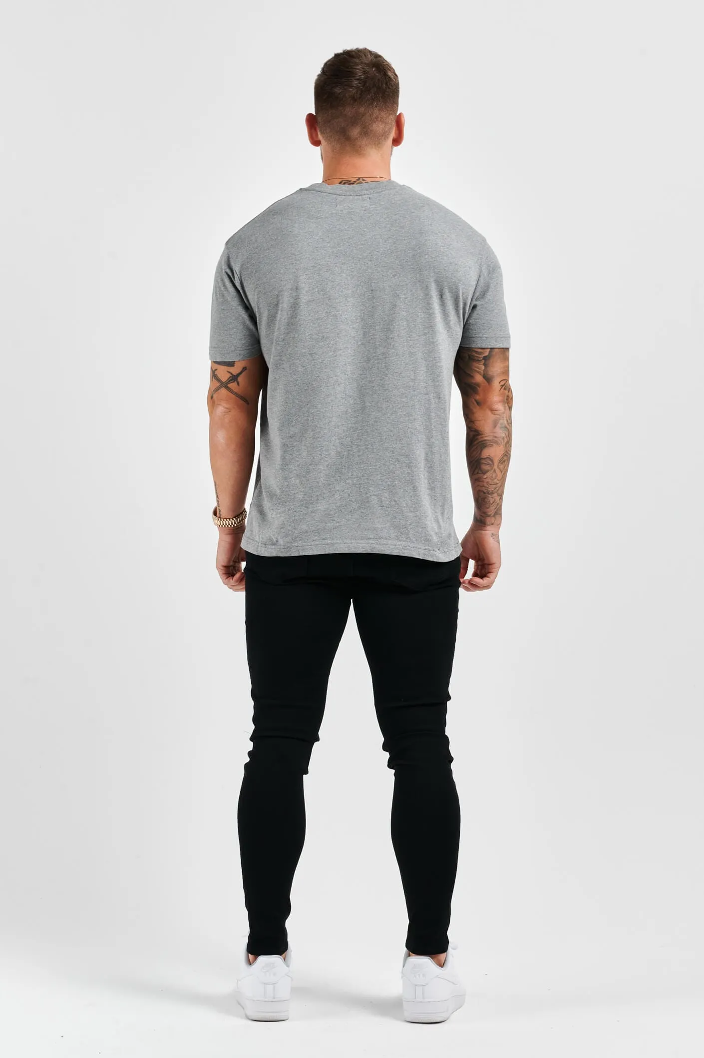 PREMIUM BASICS T-SHIRT - DARK GREY MARL