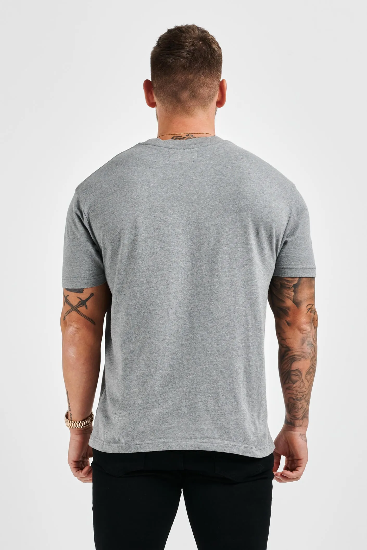 PREMIUM BASICS T-SHIRT - DARK GREY MARL