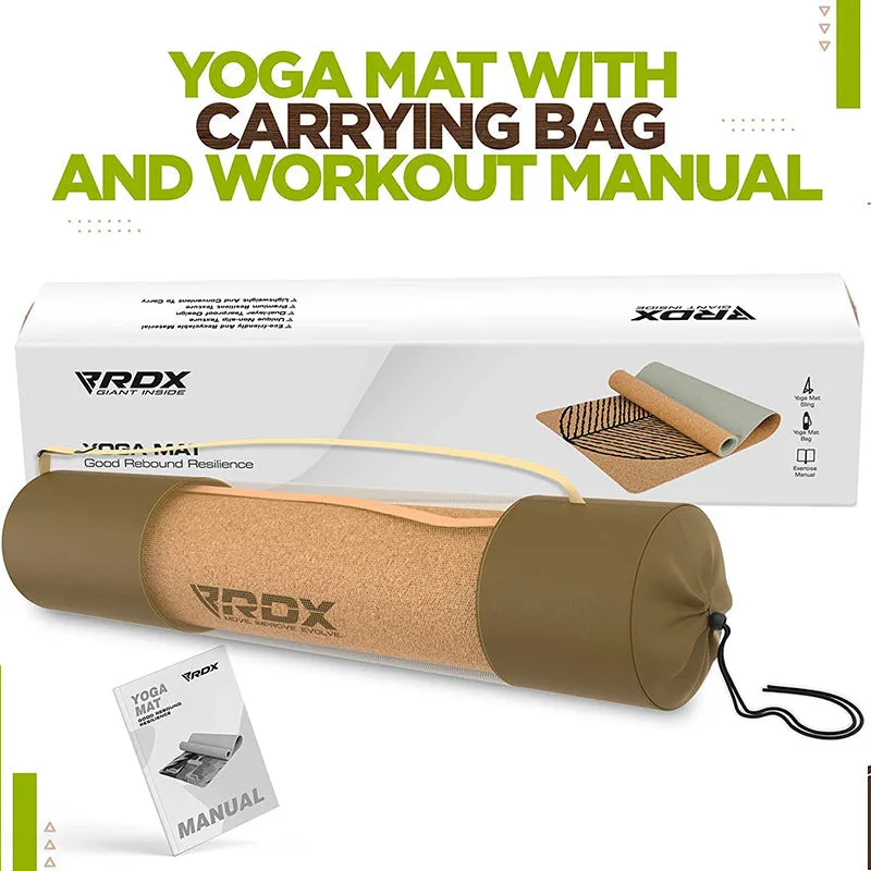 RDX D3 6mm Cork Yoga Mat