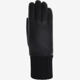 Riley – sheepskin leather gloves with knit cuff and touchscreen feature