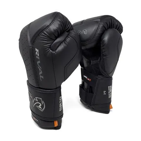 RIVAL RB10 INTELLI-SHOCK BAG GLOVES - BLACK