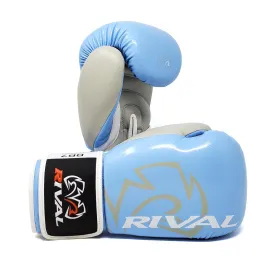 RIVAL RB7 FITNESS PLUS BAG GLOVES - BABY BLUE/GREY